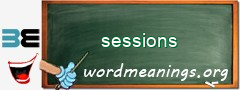 WordMeaning blackboard for sessions